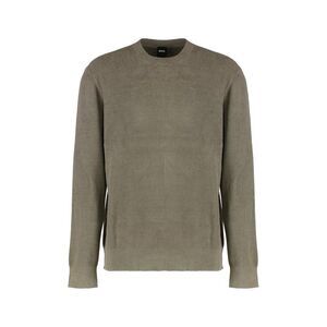 BOSS Men's Ribbed V-Neck Sweater Men BROWN Sweaters & Cardigans